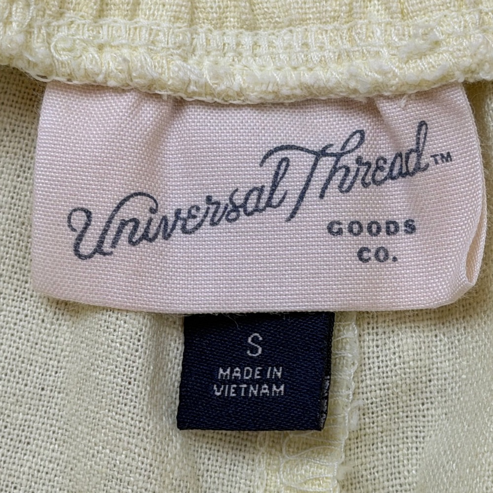 Universal Thread Yellow Linen Drawstring Shorts S… - image 7